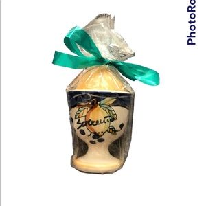 Sorrento Italy Eggs Cup w/ Lemon Candle